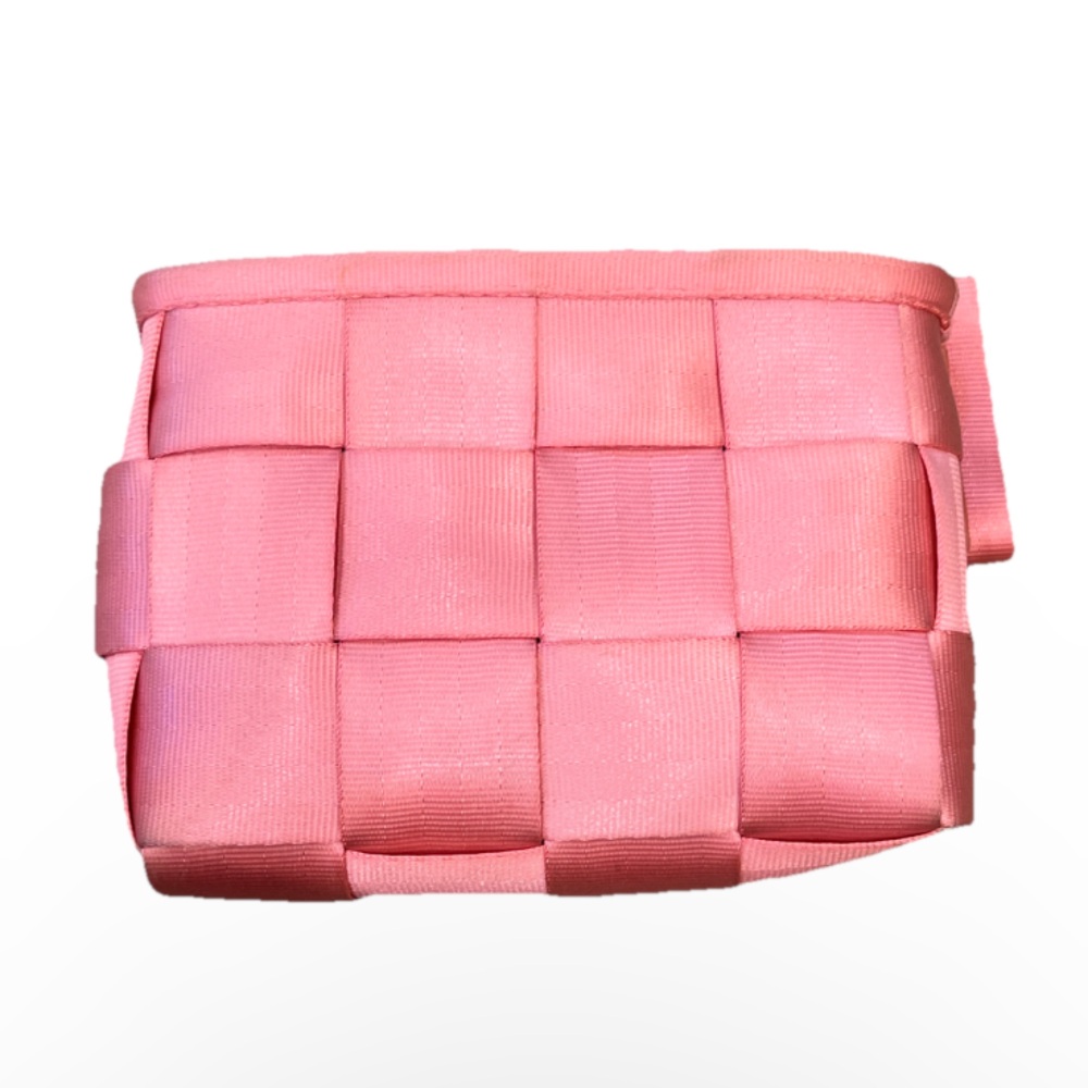 Vintage The original seatbelt bag pink breast cancer BMW collab pink clutch